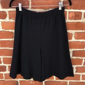 Vintage ESCADA Margaretha Ley Black Wool Shorts 38